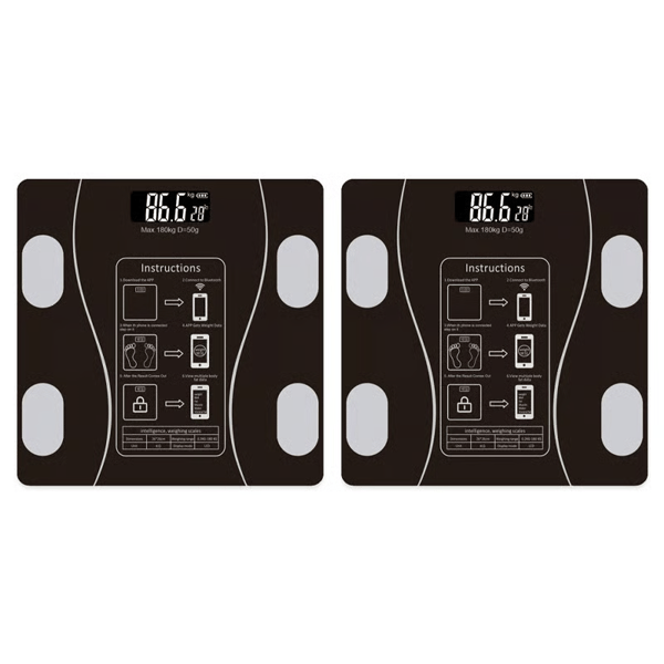 VistaLean – Intelligent Weight & Fat Analyzer – 2*Black
