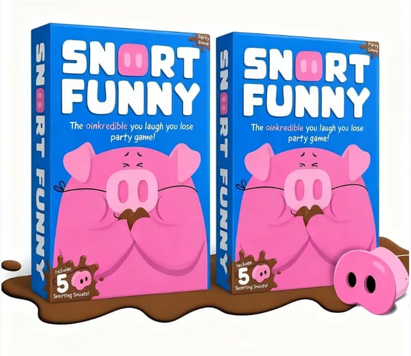 PuzzlePig – Nose‑Match Dice Game for All Ages – 2 Sets (10 Pig Snouts)