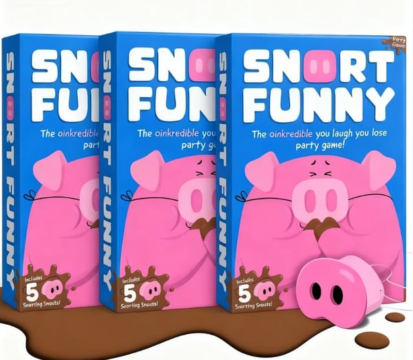 PuzzlePig – Nose‑Match Dice Game for All Ages – 3 Sets (15 Pig Snouts)