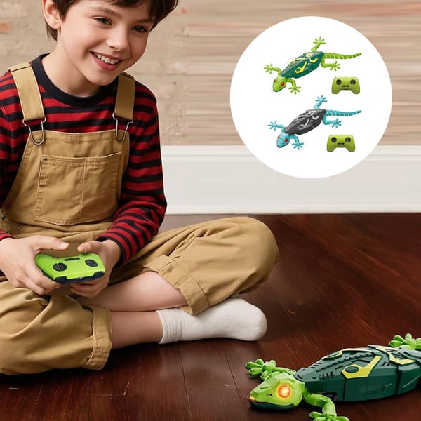RexGlow – Light-Up Electric Lizard Toy – blue+green