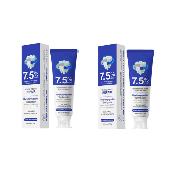 PearlGuard – 7.5% Nano Hydroxyapatite Toothpaste – 2 pcs