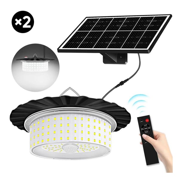 SolarEdge – Bright & Weatherproof Outdoor Light – 2 PCS Set
