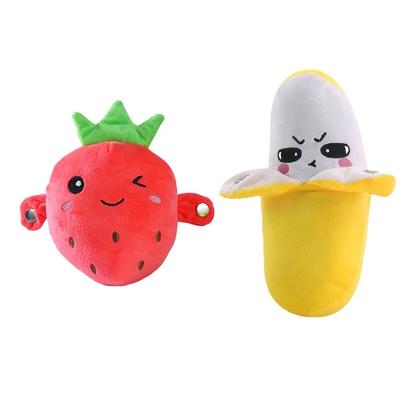 TuneTeddy – Interactive Musical Plush Toy – Banana+Strawberry