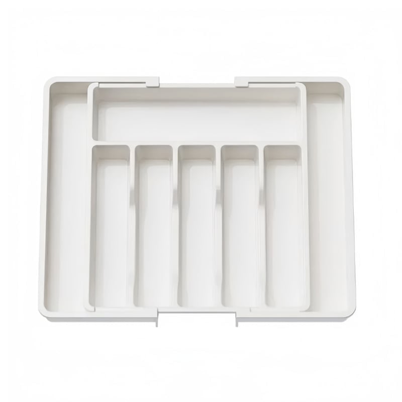 FlexiSort – Expandable Drawer Organizer – White