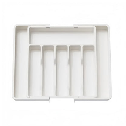 FlexiSort – Expandable Drawer Organizer – White
