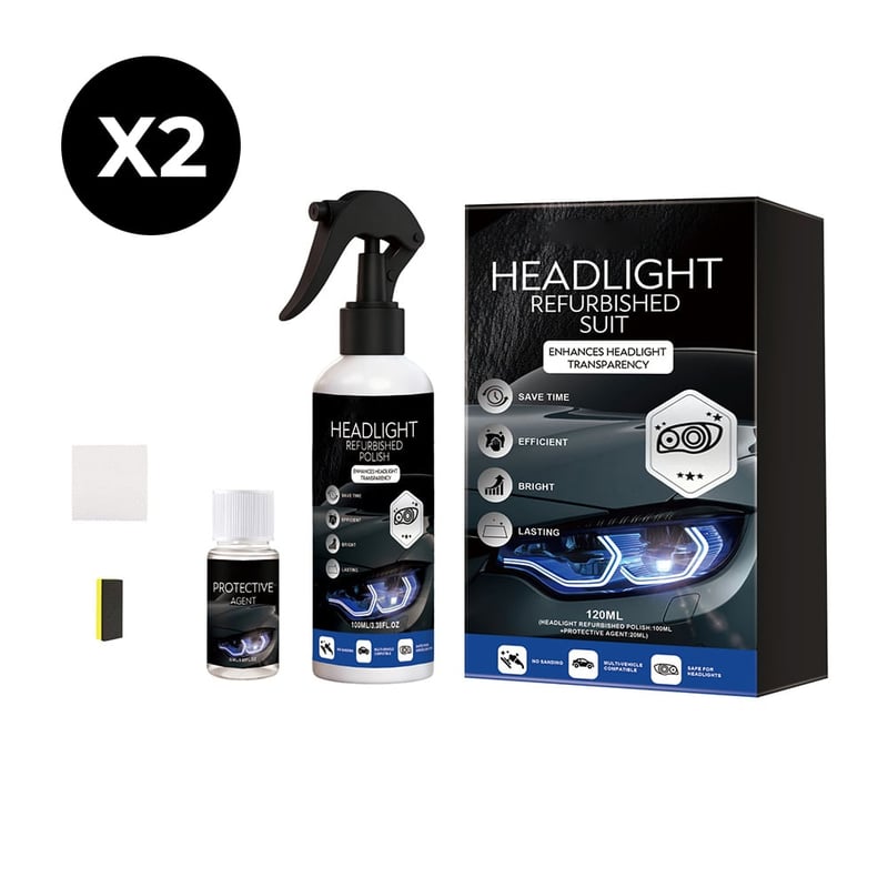ClearBeam – Headlamp Restoration Fluid – 2 sets(Save $5)