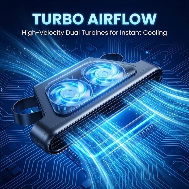 CoolDrive – Headrest Fan Car Dual Turbo Cooling System – image 7