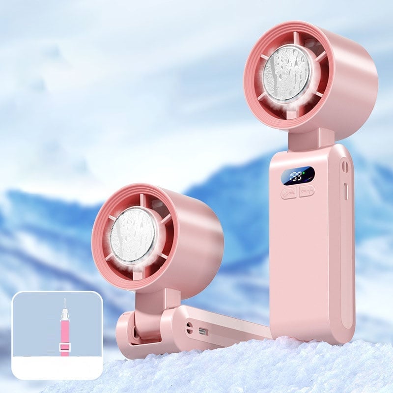 CoolCore – Semiconductor Handheld Cooling Fan – Pink