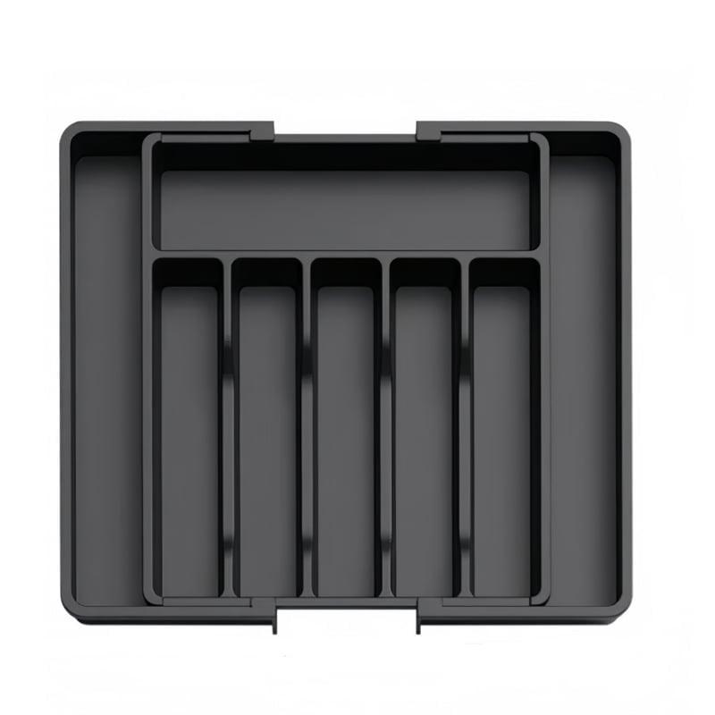 FlexiSort – Expandable Drawer Organizer – Black