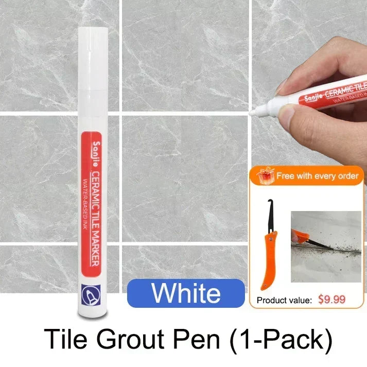 MouldShield – Anti Mould Ceramic Tile Joint Pen – White / Without Mold Remover Spray