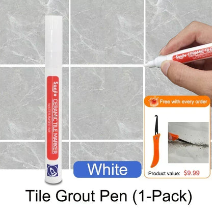 MouldShield – Anti Mould Ceramic Tile Joint Pen – White / Without Mold Remover Spray