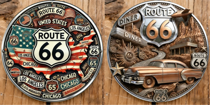 HeritageMint – Route 66-100 Years of Freedom Commemorative Medallion – C / 1 Coin